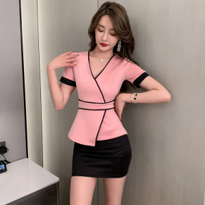 洗浴按摩技师服新款沐足酒店服务员显瘦套装足疗足浴养生馆工衣夏