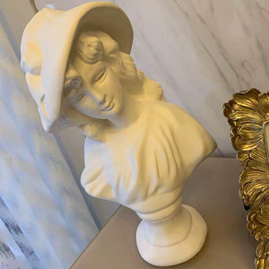 包邮茶花女石膏像人物头像素描教具装饰雕塑摆件欧式模型雕像人像