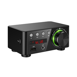 迷你蓝牙小功放机3116数字d类v功放板u盘tf卡发烧hifi播放器50w*2