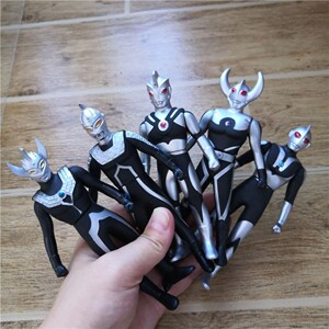 新款黑暗奥特曼软胶人偶奥特6兄弟初代 艾斯 泰罗 赛文 奥特之父