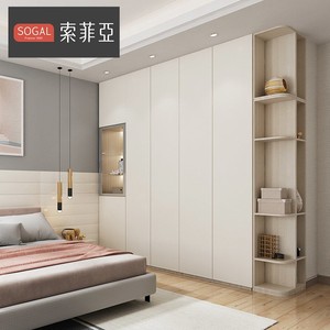索菲亚衣柜定制北欧现代风格卧室超高门定制衣帽间平板掩门家具