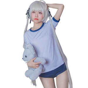 白泽穹妹cos运动服缘之空cosplay女装夏可爱春日野穹体操服软妹子