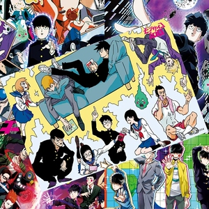 灵能百分百周边海报新款路人超能100同款路人宿舍房间高清墙贴纸