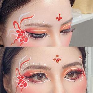 花钿额头贴花眉心贴眉心坠儿童古风女宝汉服古装眉间汉服古风水钻