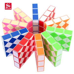 弹簧魔尺魔棒魔棍变形蛇百变魔尺长条魔方120段144段