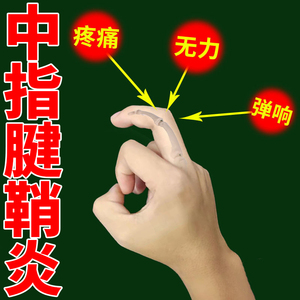 中指腱鞘炎痛舒贴大拇指手指关节疼痛专用健鞘炎贴膏大母一指yy