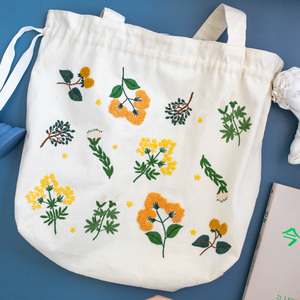 刺绣手工diy帆布袋布艺包包x材料包自绣礼物手提包自制初学者新手