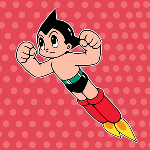 电摩托车汽车阿童木卡通贴纸遮挡划痕防水保险杠车门车头尾后杠