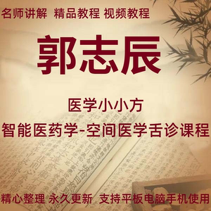 郭志辰课程u盘智能医药学空间医学舌诊小小方培训音视频优盘定制