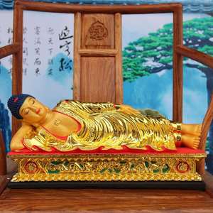 高档卧佛神像 睡佛释迦牟尼佛 睡姿如来佛祖像树脂玻璃钢佛像镇宅