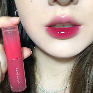 草莓透茶晶冻~橄榄皮冰糖唇釉水光镜面果冻冷色调口红显白不挑人