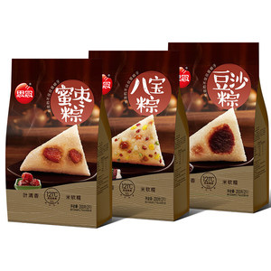 思念粽子礼盒装1000g真空八宝粽蜜枣粽豆沙猪