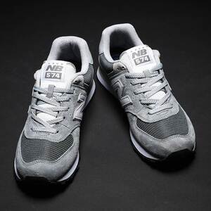 冬季新款正品新百伦nb官网经典复古574白灰跑步鞋反光男女运动鞋