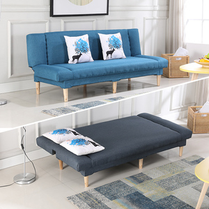 沙发折叠两用多功能小户型布艺单双人简易双人懒人便宜租房沙发床
