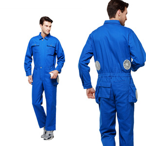 定制电焊工空调工作服空调衣服风扇降温服风扇排气连体衣服