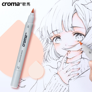 动漫专用套装漫画服装人物肉色绘画软笔头酒精油性初学者画笔美术双头