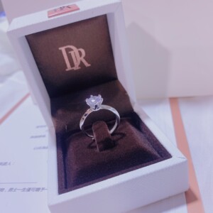 迪奥萃dr钻戒婚礼结婚对戒新娘戒指开口可调节求婚婚戒