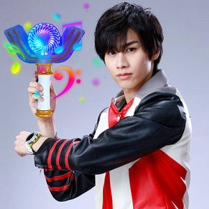 神光棒风扇小型家用宿舍迷你手持奥特曼风扇手持风扇变身器造型