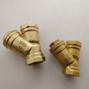 黄铜y型过滤器内丝螺纹dn15 20 25 32空调50风机6分 埃美柯607