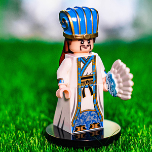 乐高moc三国小侠军师诸葛亮稀有人仔中国风第三方益智拼装积木