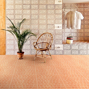 网红特色餐厅小格子防滑瓷砖东南亚风格南洋风地砖仿工业风地板砖