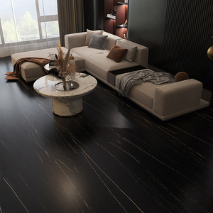 劳伦斯金哑光地砖黑白纹大理石瓷砖地板餐厅商铺工业柔光仿古地砖