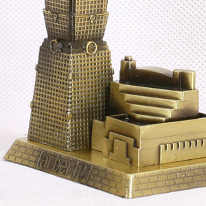 新品台北101大楼 工艺摆件 创意礼品欧式摆件 金属模型 酒柜家g.