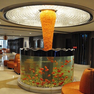 上海定做a大型鱼缸亚克力工程缸海洋馆海水鱼缸水族工程制作图l