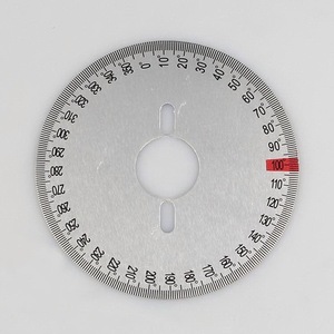 通用刻度盘不锈钢圆盘精密圆环尺多孔机械小测量盘70#14#2圆形尺