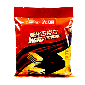 上海光明威化巧克力益民一厂老式怀旧饼干休闲零食