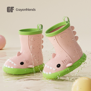儿童雨鞋女童防滑雨靴幼儿园小童宝宝水鞋防水小孩女款胶鞋新款