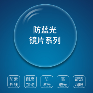 舒曼镜片高清近视超薄非球面1.67防蓝光眼镜2片 高度近视眼镜镜片