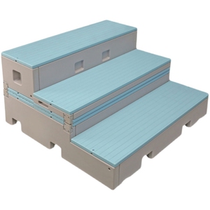 pe合唱台阶新款移动折叠防水实木三层音乐教室大合唱伸缩指挥台