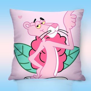 创意粉红豹网红抱枕少女心可爱卡通靠垫套汽车沙发靠枕儿童女生礼