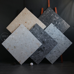 大颗粒水磨石瓷砖600×600客厅卧室地砖商场超市民宿卫生间仿古砖