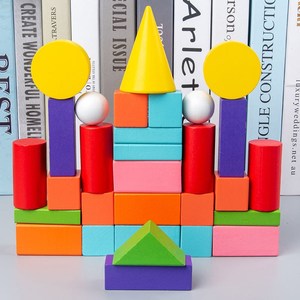 几何形状一年级小学立体图形教具圆柱体长方体正方体积木不同形状