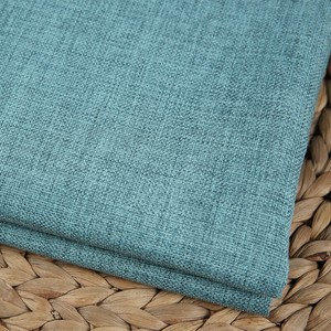 厚亚麻沙发枕料纯色棉料田园面麻桌布抱布坐垫y背景软包q