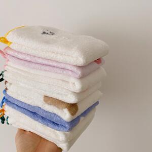 洗脸毛巾纯棉g高级小毛巾洗屁屁儿童男童幼儿园带挂绳宝宝家用全