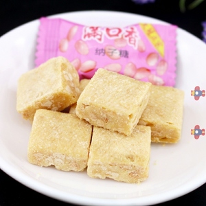 太仓冠生园满口香纳子糖500g克 花生酥糖婚庆喜糖散装糖 包邮