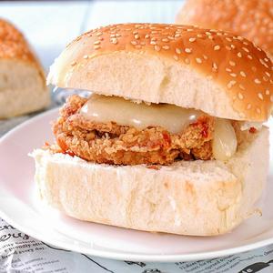 香辣鸡肉汉堡面包整箱