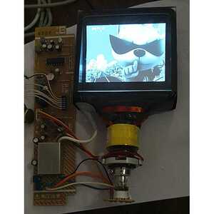 sony 微型4寸crt显像管 怀旧黑白电子显示器 视频电视机