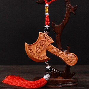 260人付款淘宝桃木斧子鎮宅乔迁新家车挂件结婚楼房乔迁新房搬家斧头u