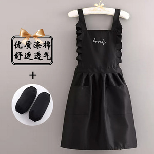 韩版女士围裙漂亮时尚2024新款做饭网红家用厨房防水防油洋气罩衣
