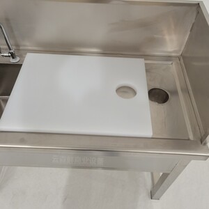 k超市杀鱼台304不锈钢剁肉台 卖鱼架简宰杀台杀s子台商用工作台鱼