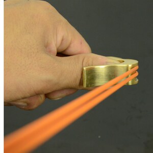 海派无架弹弓手纯铜红木贴片个y性过顶护指袖珍高跟鞋专业竞技弹