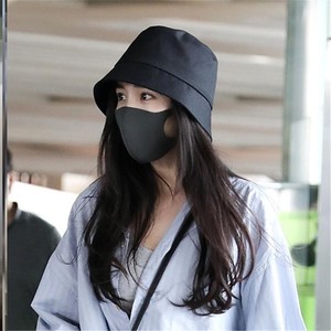 杨幂同款口罩男黑女海绵明星同款网红防风透气可换洗时尚黑灰保暖