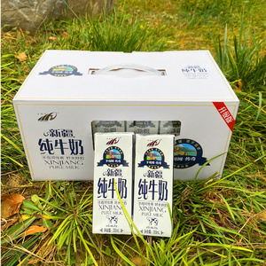 子母河纯牛奶兵团品质纯真味道一件12盒