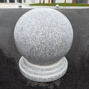 护路盾石球路障阻挡车大理石圆球天然花岗岩柱子止车石头球石墩子