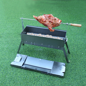 烧烤炉家用烤羊腿炉子旋转烤肉炉烤鸡烧烤架户外碳烤炉木炭羊腿叉