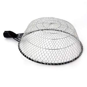 大眼笊篱铁漏勺手工编织大号特大圆形商用过滤网捞网粗网板栗漏筛